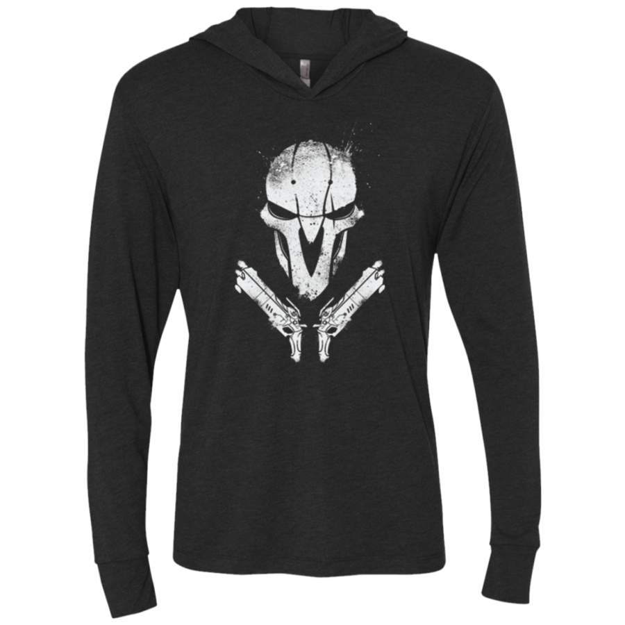 The reaper-01 Triblend Long Sleeve Hoodie Tee