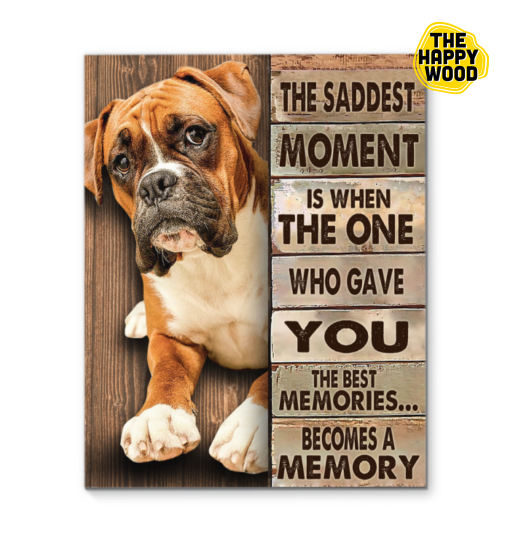 Boxer Memory The Saddest Moment Custom Vertical Canvas Poster For Home Decoration