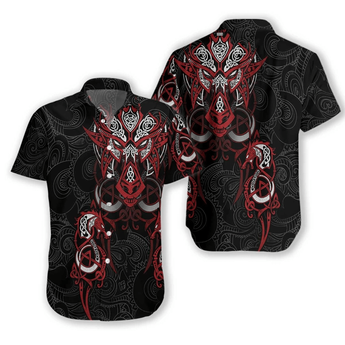 Viking Tattoo Dragon Hawaii Shirt Unisex Adult Ha10429