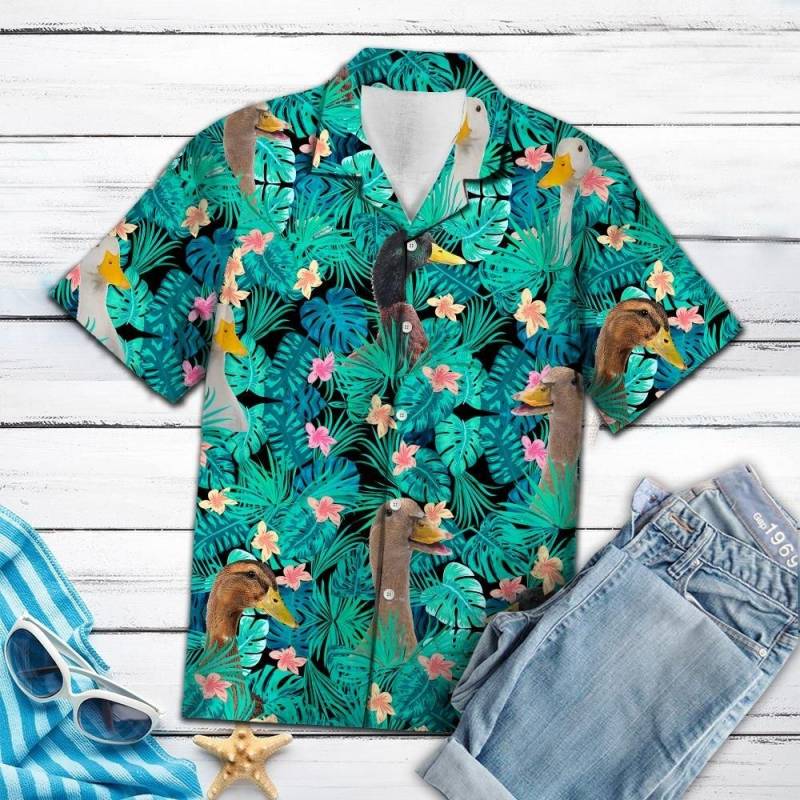 Artsyhomes Duck Tropical Hawaiian Ha49808