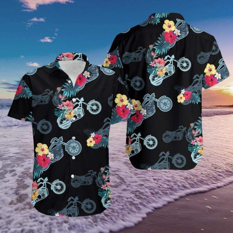 Cover Your Body With Amazing Motorcycle Racing Tropical Hawaii Aloha Shirts Ha27062