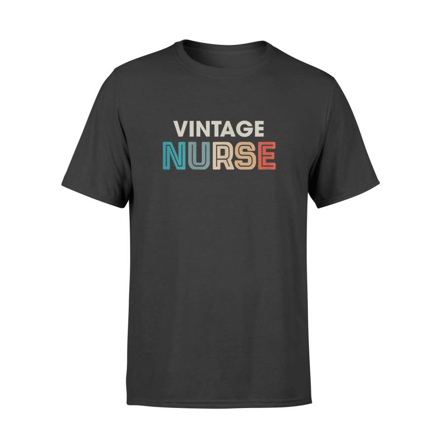 Vintage Nurse Funny Girls Women Love Old Style T-Shirt – Standard T-shirt