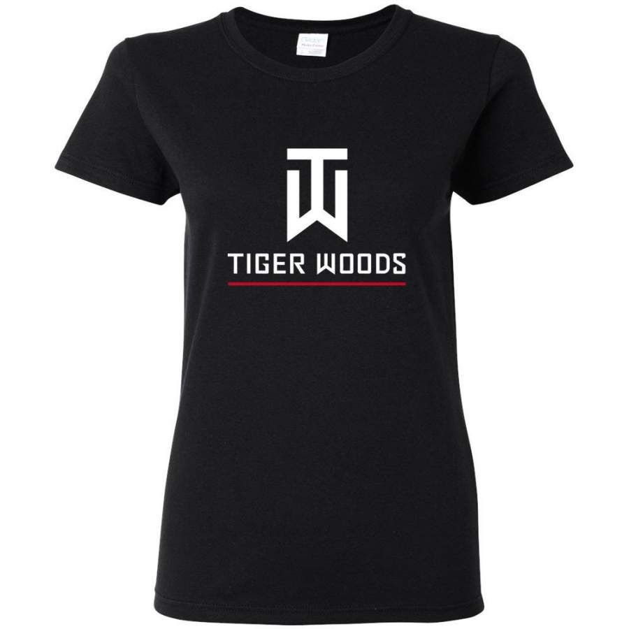 Tiger Woods T Shirt American Golf Golfer Legend Logo Fan Gift Women T-Shirt