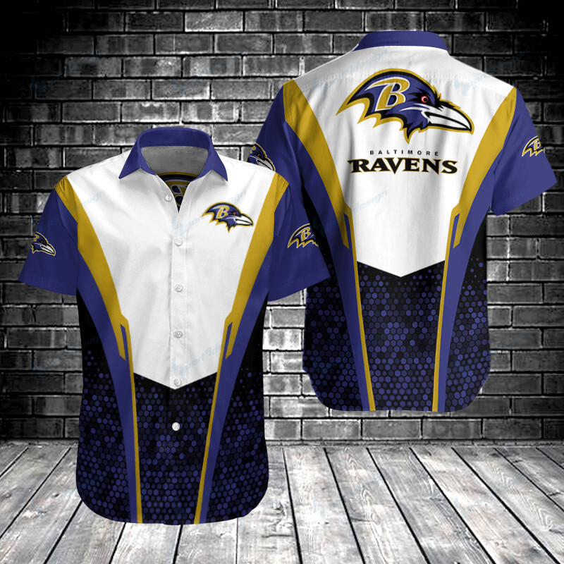 Baltimore Ravens Button Shirts Bg301