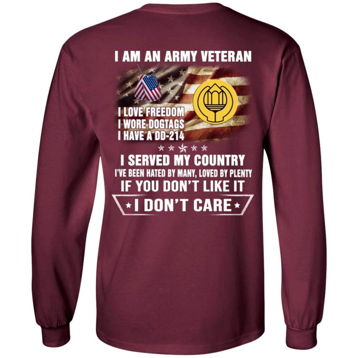 T-Shirt I Am An Army Chaplain Assistant Veteran On Back - Intercept ...