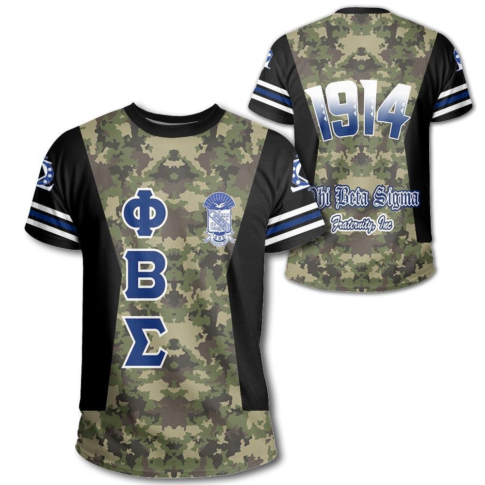 Fraternity Tshirt – Phi Beta Sigma Fraternity Camouflage Tshirt Jn