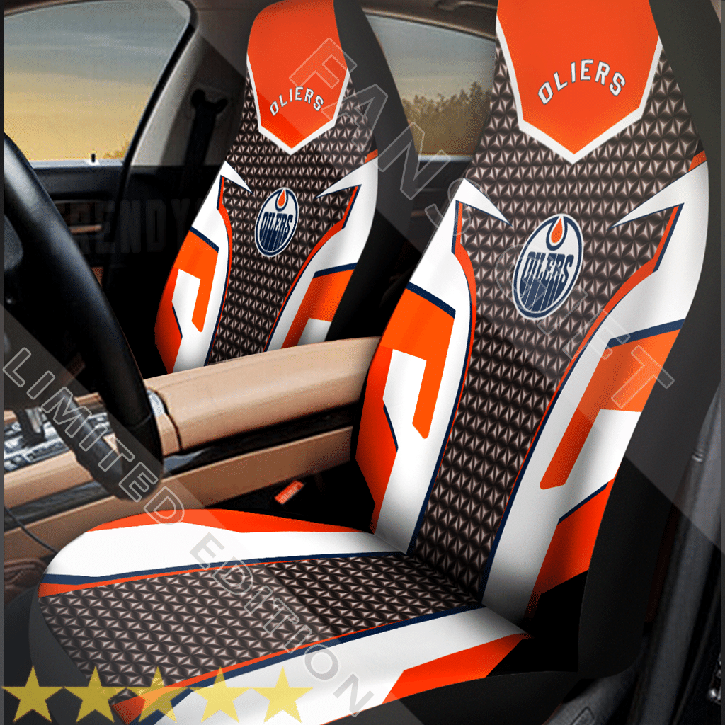 Edmonton Oilers Car Seat Covers (Set Of 2) -V1.1