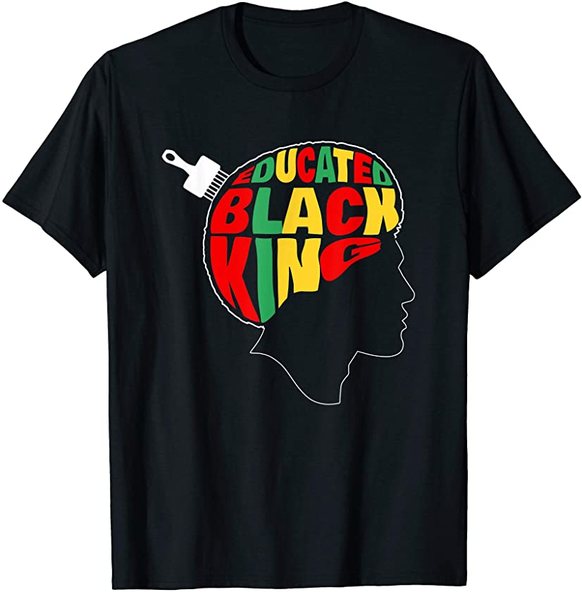 Educated Black King Juneteenth Black History Month T-Shirt