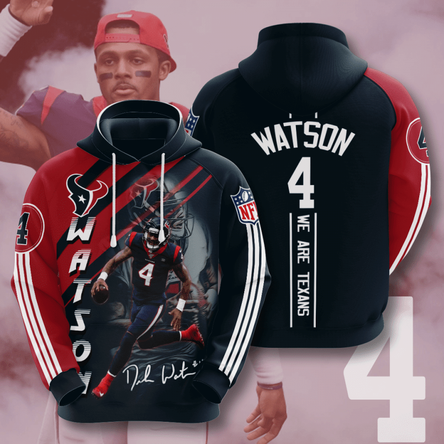 Houston Texans Deshaun Watson 50 Unisex 3D Hoodie Gift For Fans