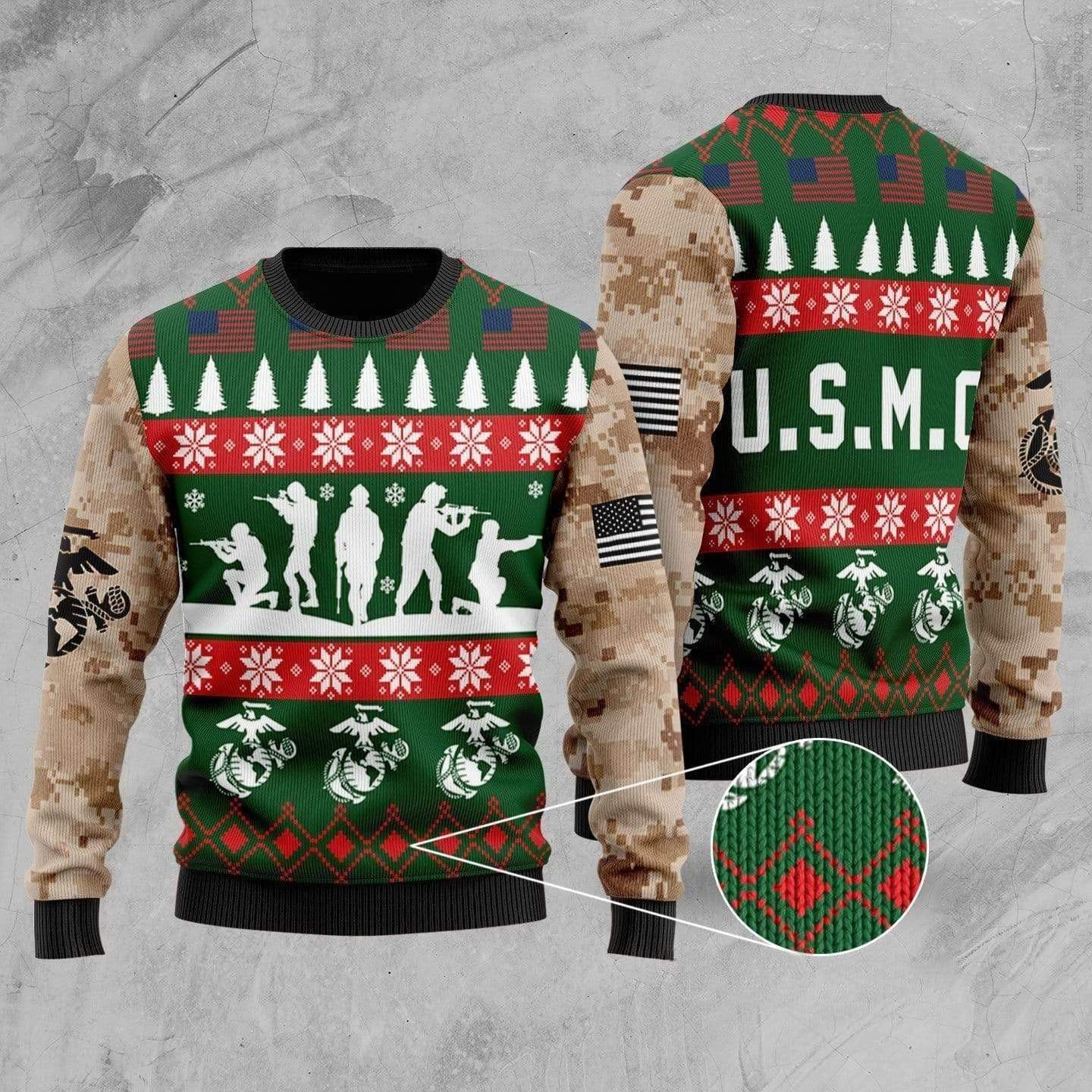 US Marine Christmas Sweater #1610L