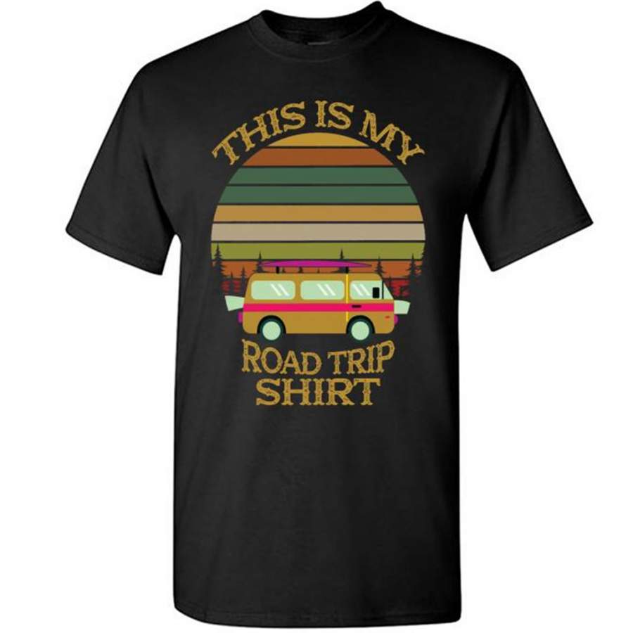 This Is My Road Trip Shirt, Classic Retro Vintage Design – Gildan Short Sleeve Shirt