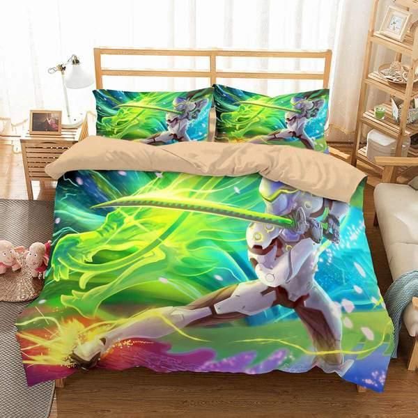 3D Customize Genji Overwatch Bedding Set Duvet Cover