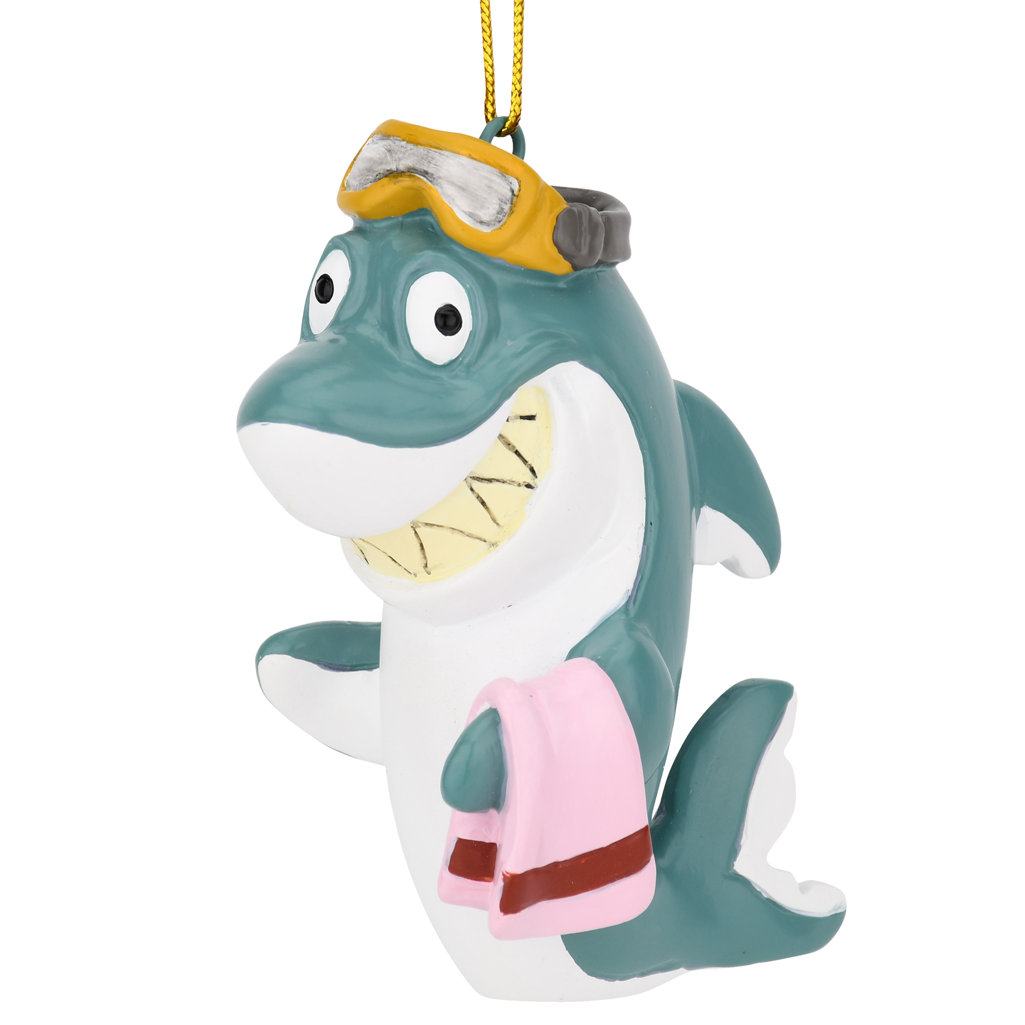 Beach Shark Christmas Ornament