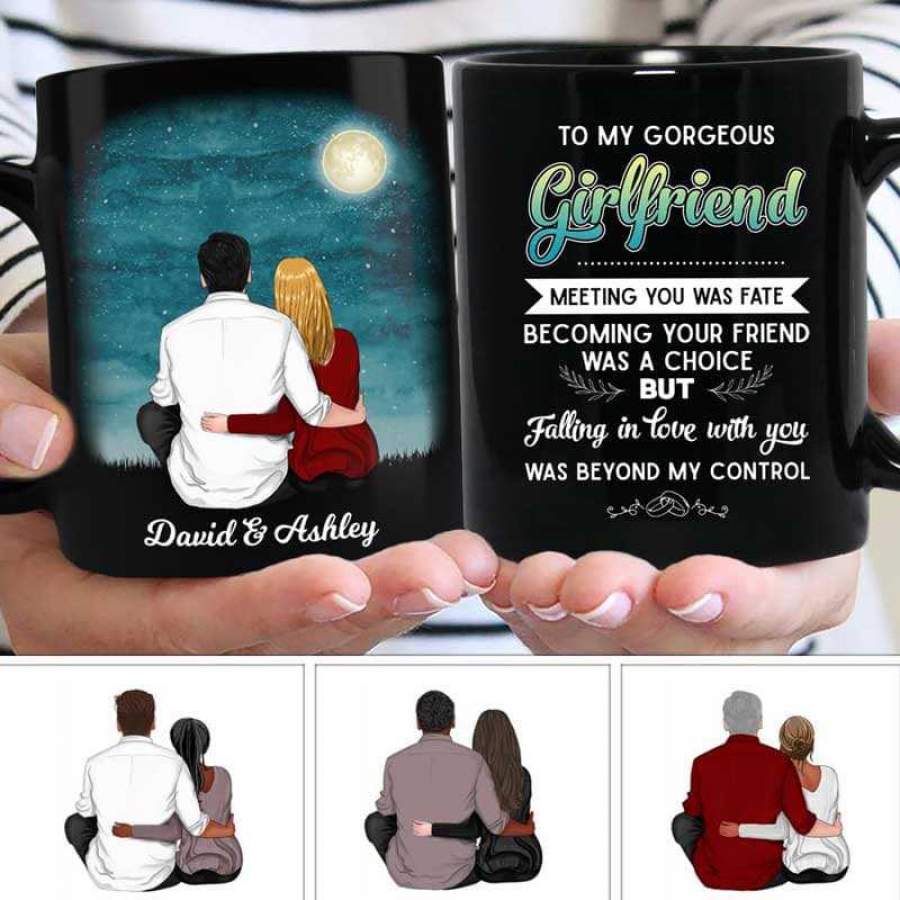 To My Girlfriend Galaxy Valentine Personalized Mug