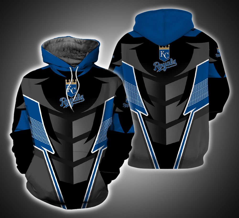 Kansas City Royals Armor 3D Printed Hoodie