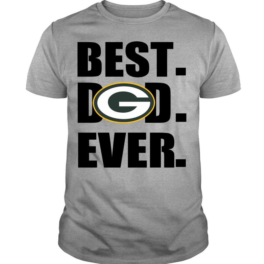 Green Bay Packers Logo T Shirt, Best Dad Ever T Shirt