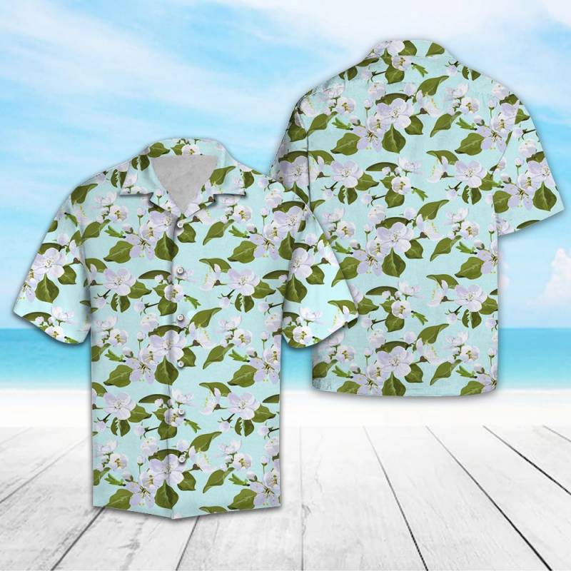 Michigan Apple Blossom Flower Hawaiian Shirt Ha109868