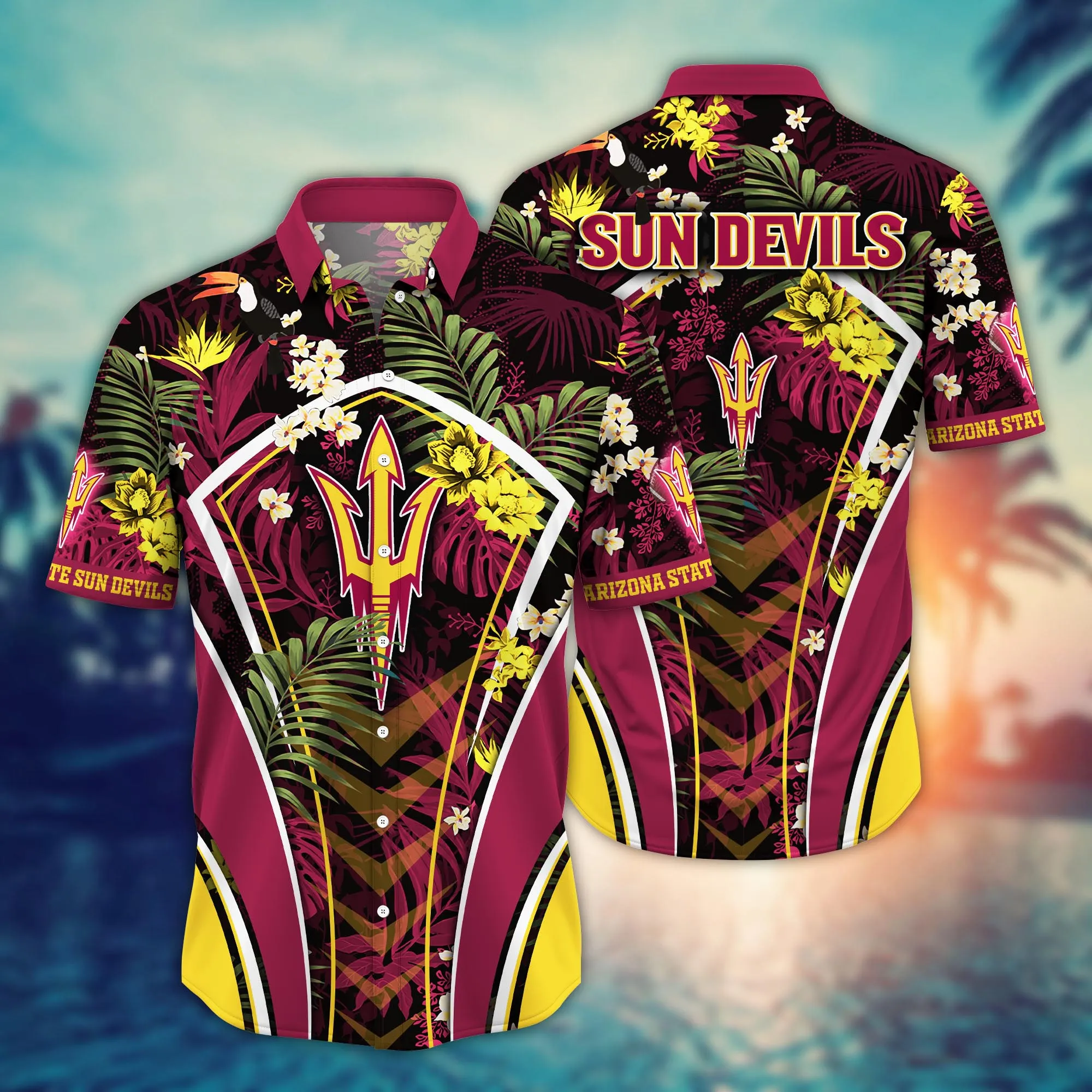 Arizona State Sun Devils NCCA Hawaiian Shirt Ice Cream Season Aloha Shirt