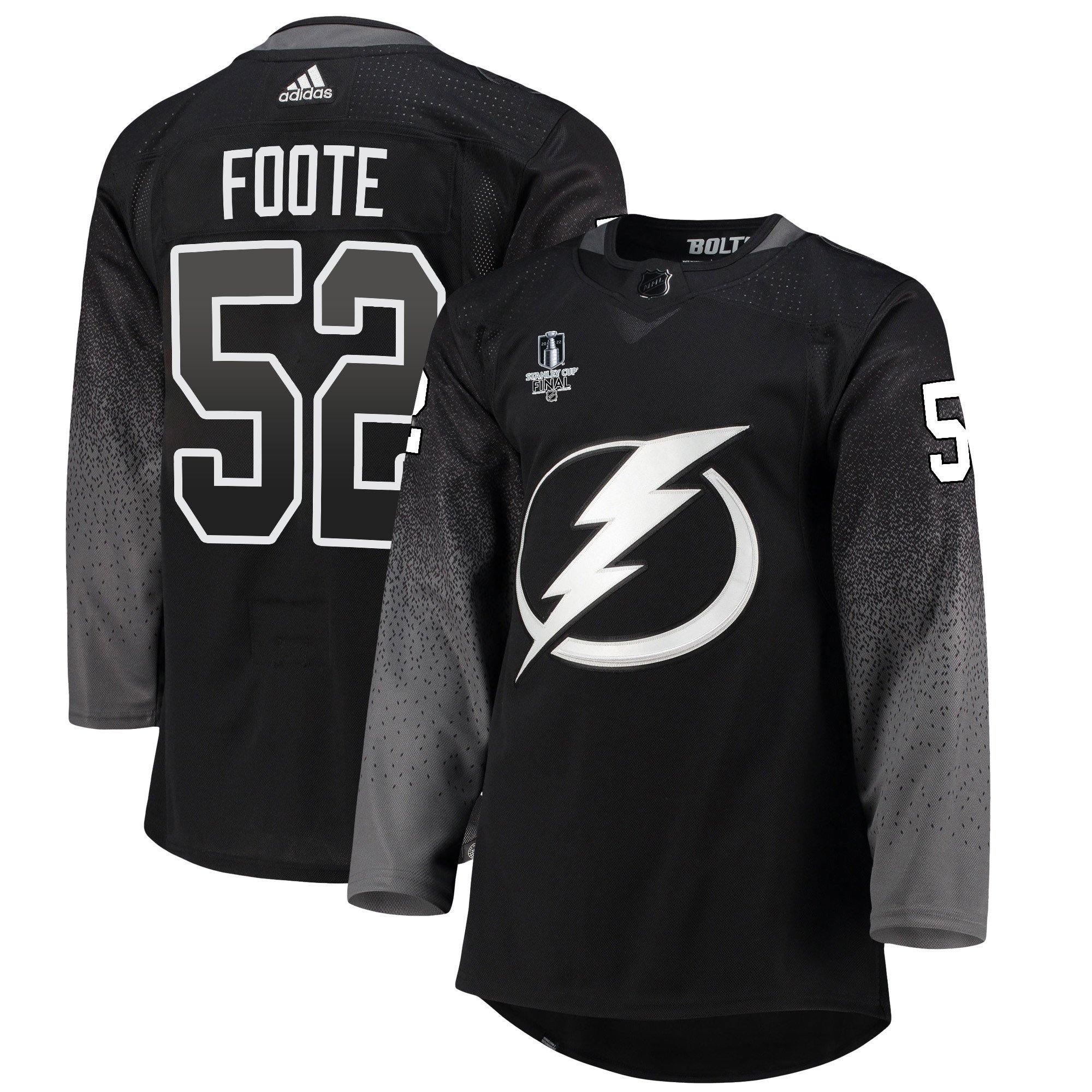 Tampa Bay Lightning Callan Foote 52 alternate 2022 Stanley Cup Final Breakaway Men Jersey – black