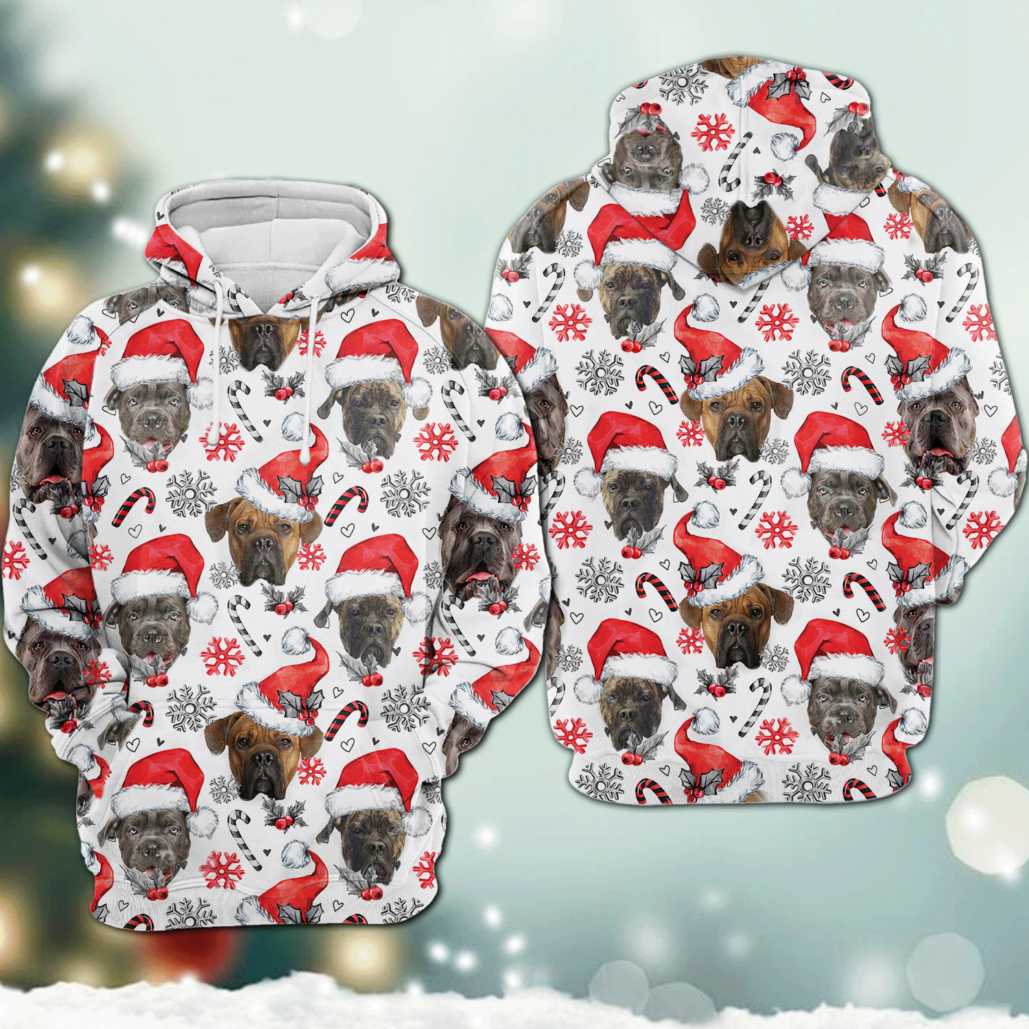 Cane Corso – Christmas Decor – 3D Hoodie