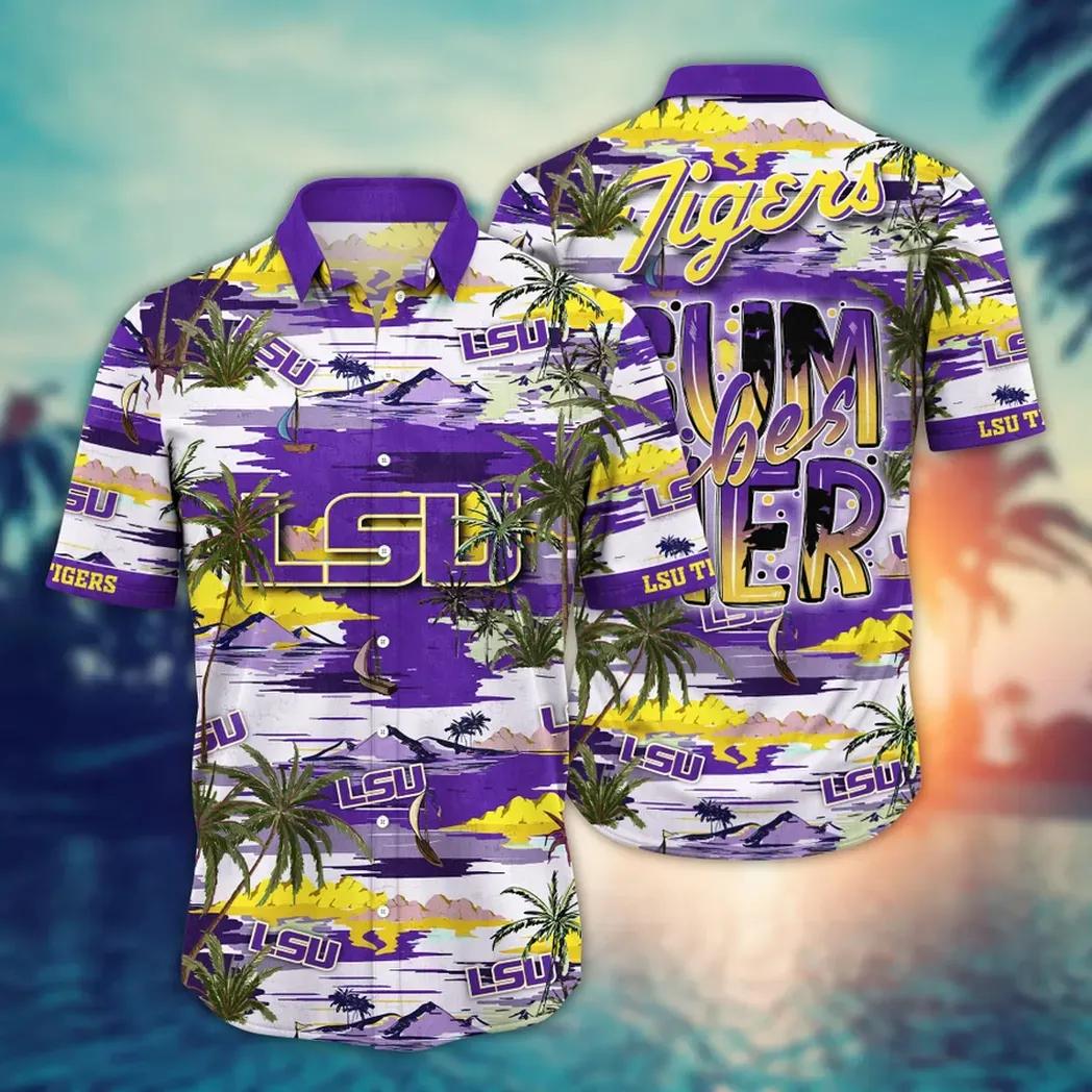 Lsu Tigers Ncaa Flower Aloha Hawaiian Shirt 7, Ncaa Hawaiian Shirt