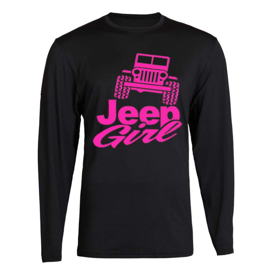 Pink jeep girl tee Unisex T-Shirt Long sleeve – Taxas Trend Shop