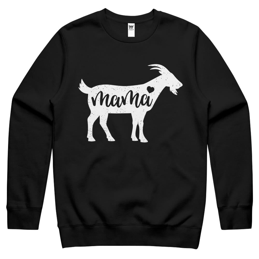 Goat Mothers Day Mama Farm Mom Lover Gift Women Crewneck Sweatshirt
