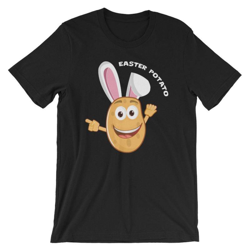 Crushtee Potato With Easter Bunny Ears Funny Unisex Shirt | Easter Potato Cute Holy Food Costume T Shirt | 2018 Holiday Celebration Short Sleeve Tee Long Sleeve Hoodie