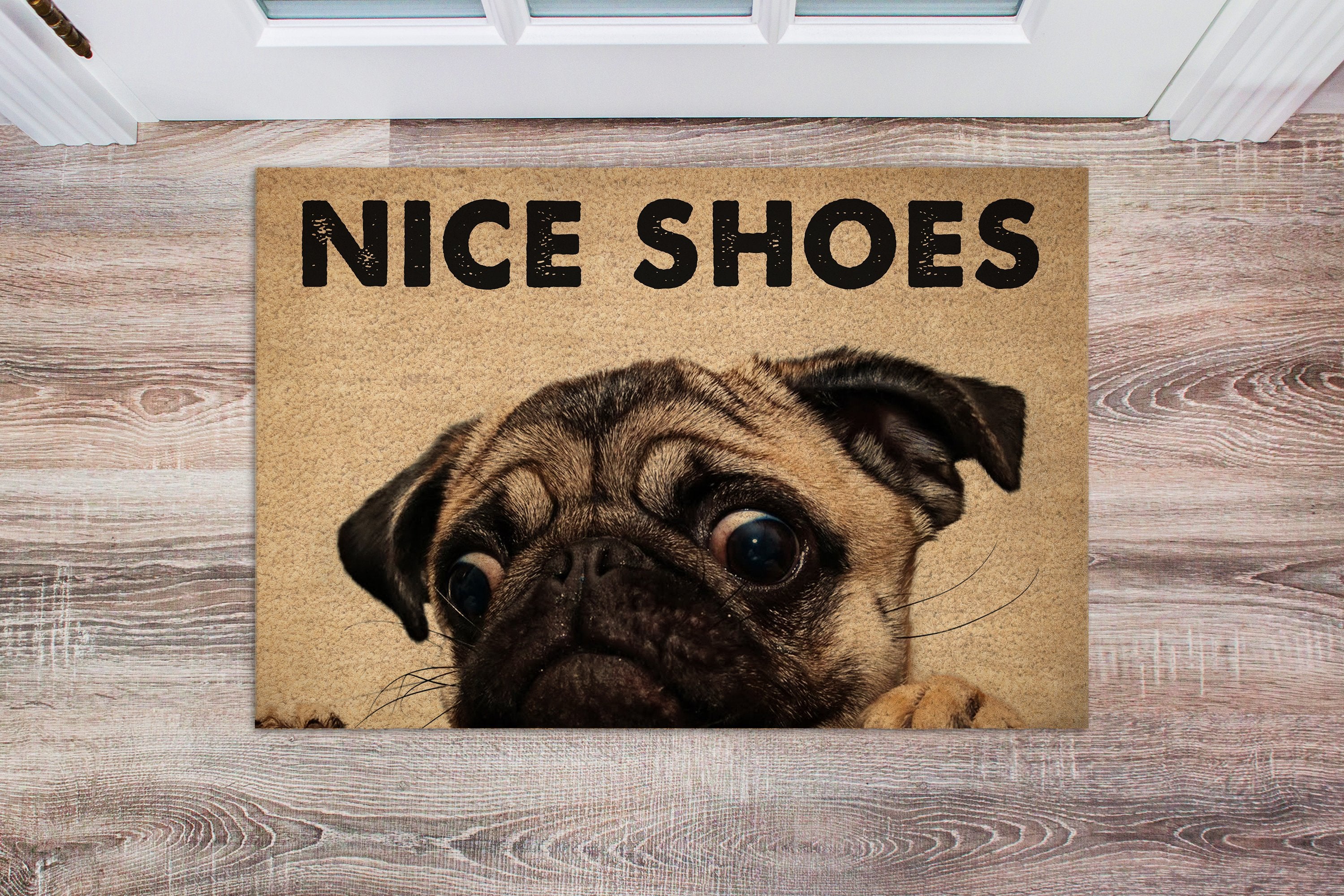 Dog Nice Shoes Coir Pattern All Over Printing Doormat Pre2253