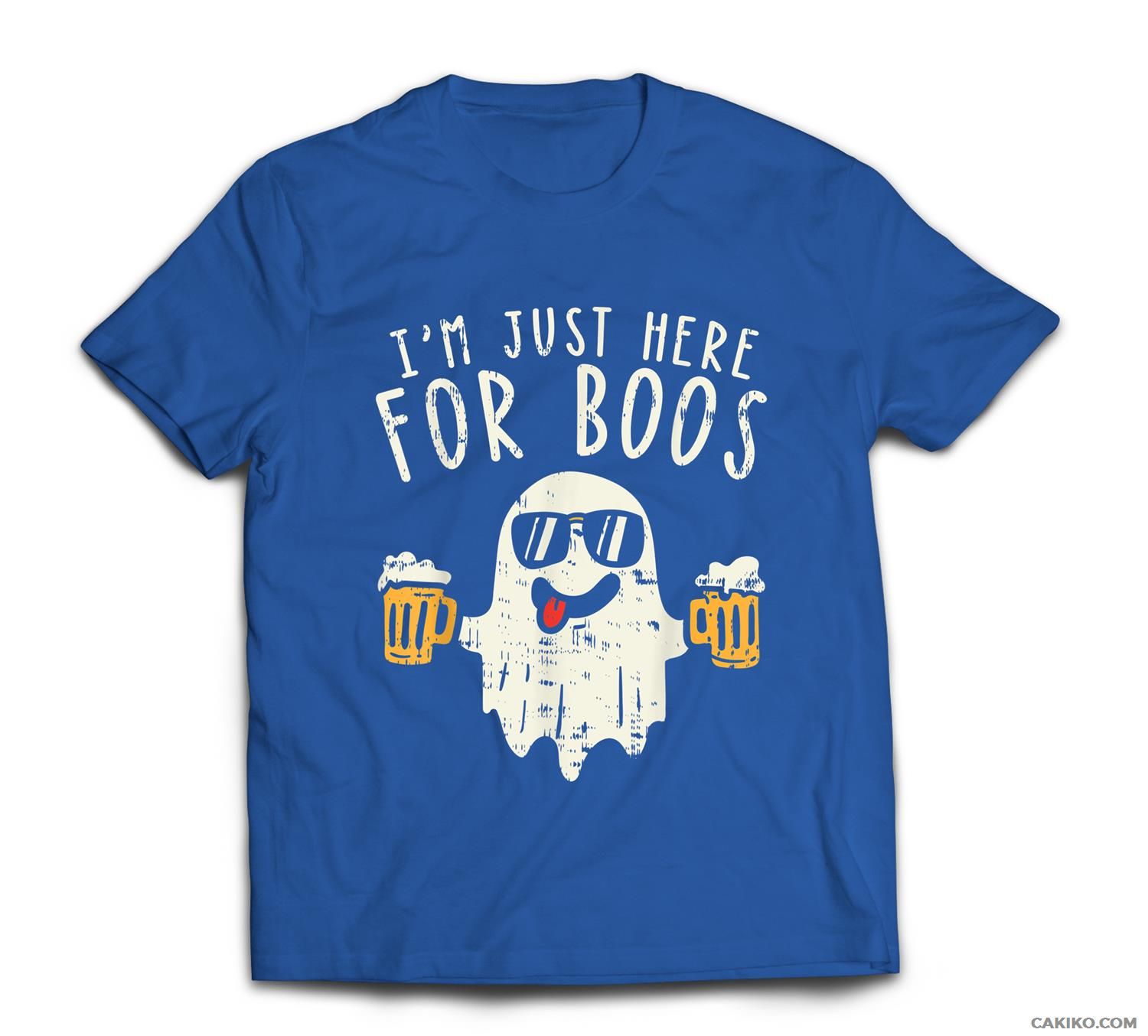 Im Just Here For The Boos Ghost Halloween Costume Beer Lover T-Shirt