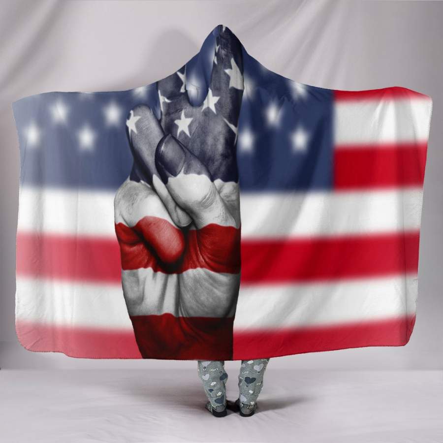 American Peace – Hooded Blanket