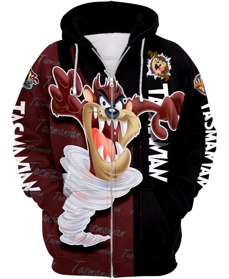 Tasmanian Devil Zip-Up Hoodie