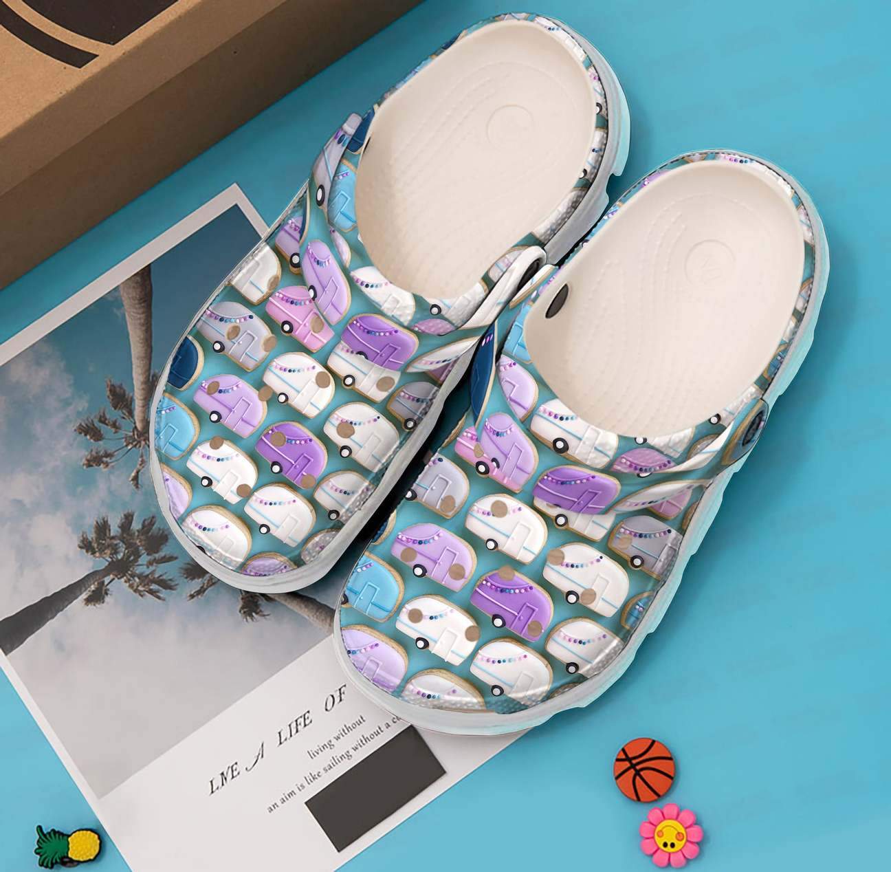 Camping Personalized Clog, Custom Name, Text, Color, Number Fashion Style For Women, Men, Kid, Print 3D Camping Cookies