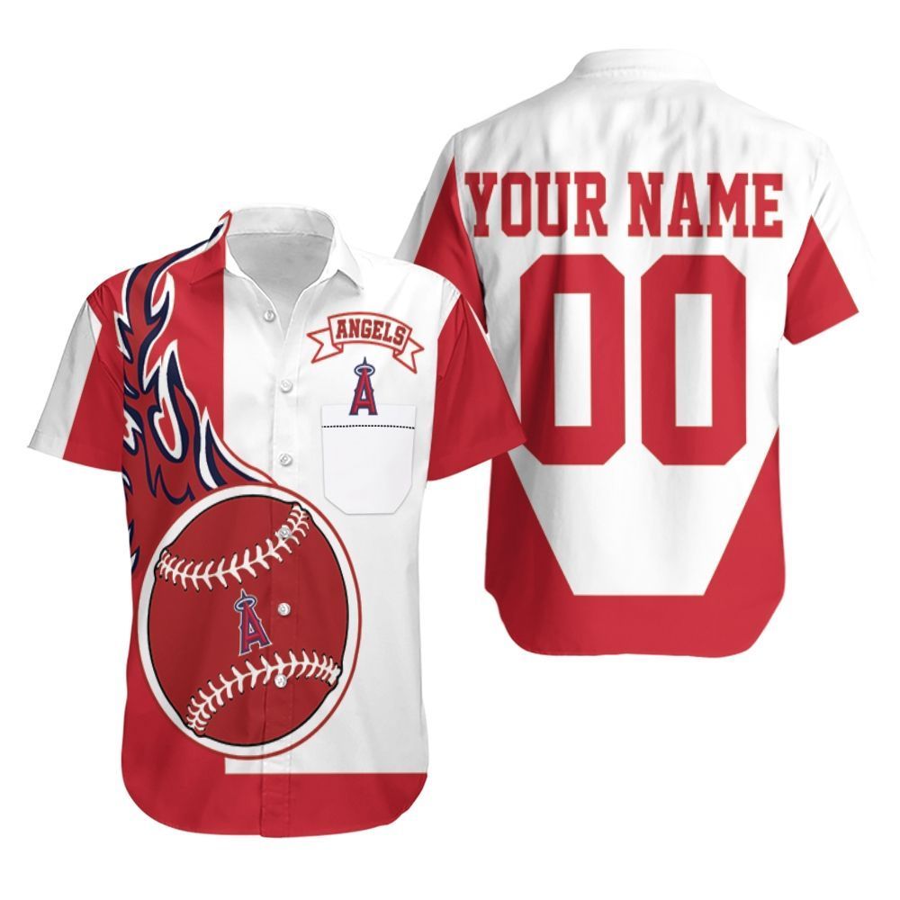 Los Angeles Angels 3D Personalized Hawaiian Shirt