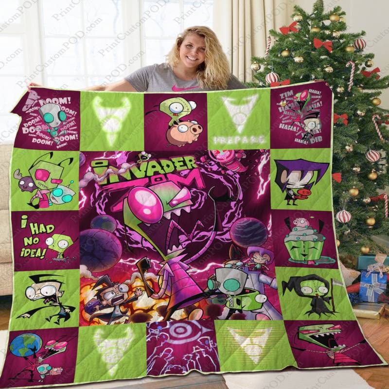 [TA] – Zim Invader Quilt Blanket