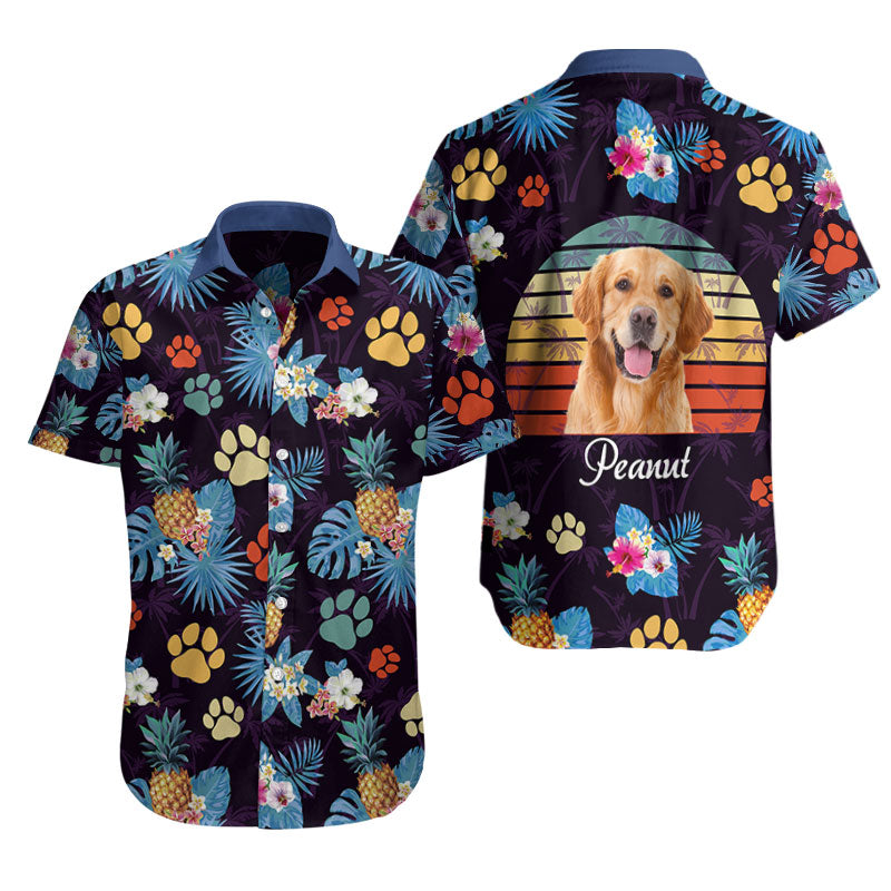 Custom Vintage Tropical Dog Hawaii Shirt Personalizedwitch For Lover Ha35250