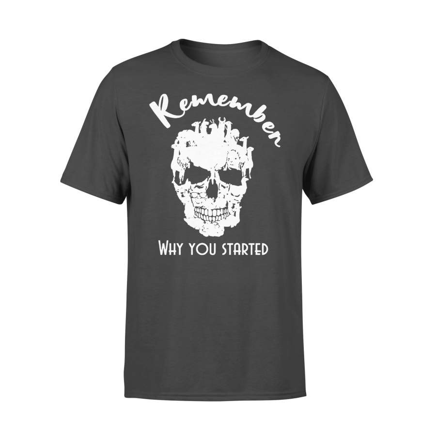 Remember Why You Started Skull T-shirt