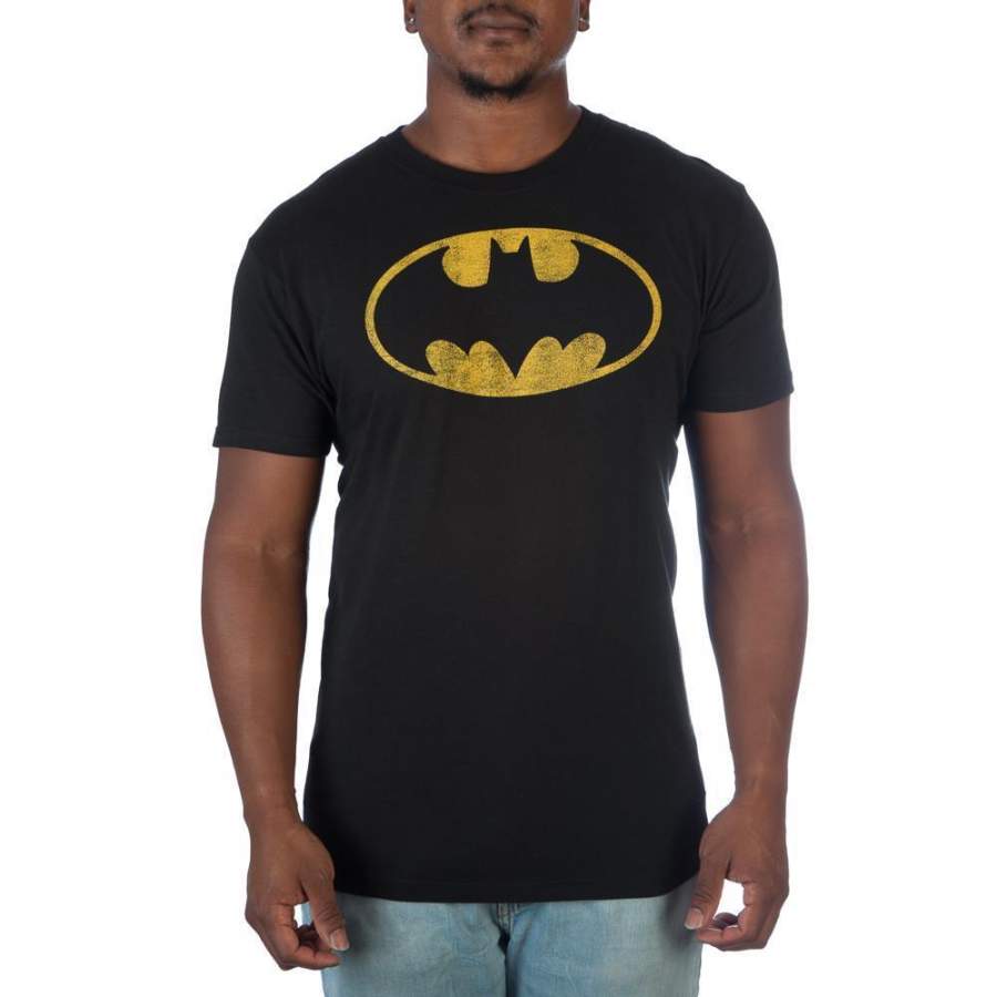 The Batman Yellow Bat Symbol T-Shirt Tee Shirt