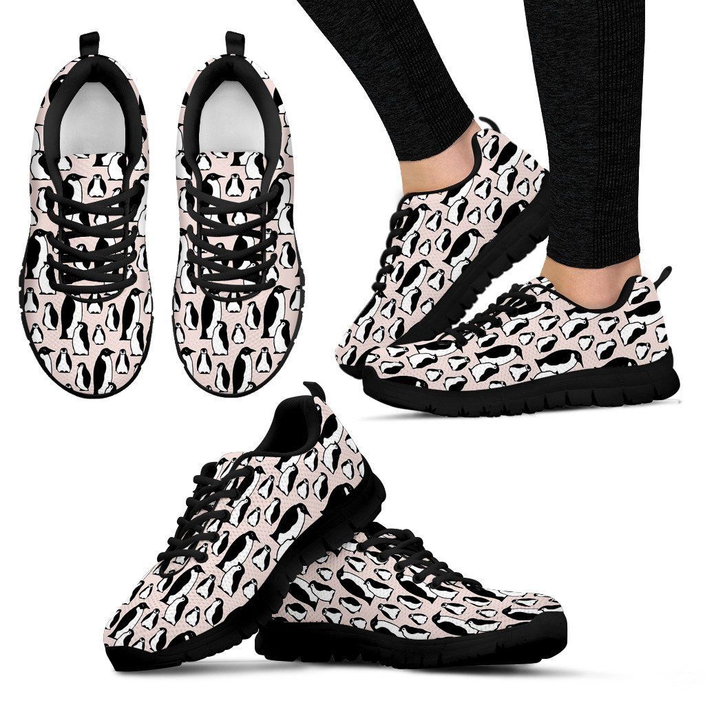 Penguin Pattern Print Sneakers Shoes