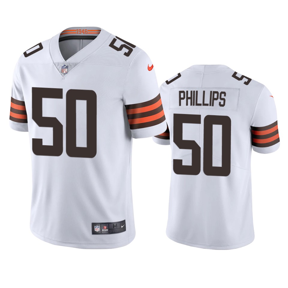 Cleveland Browns Jacob Phillips White Vapor Limited Jersey