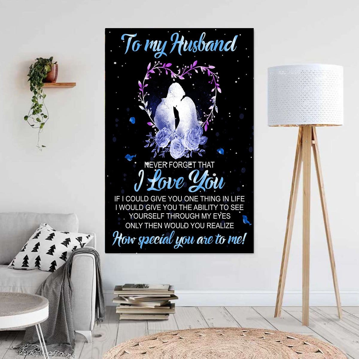 Canvas Wall Art To My Husband How Special You Are To Me Wall Art Home Decor