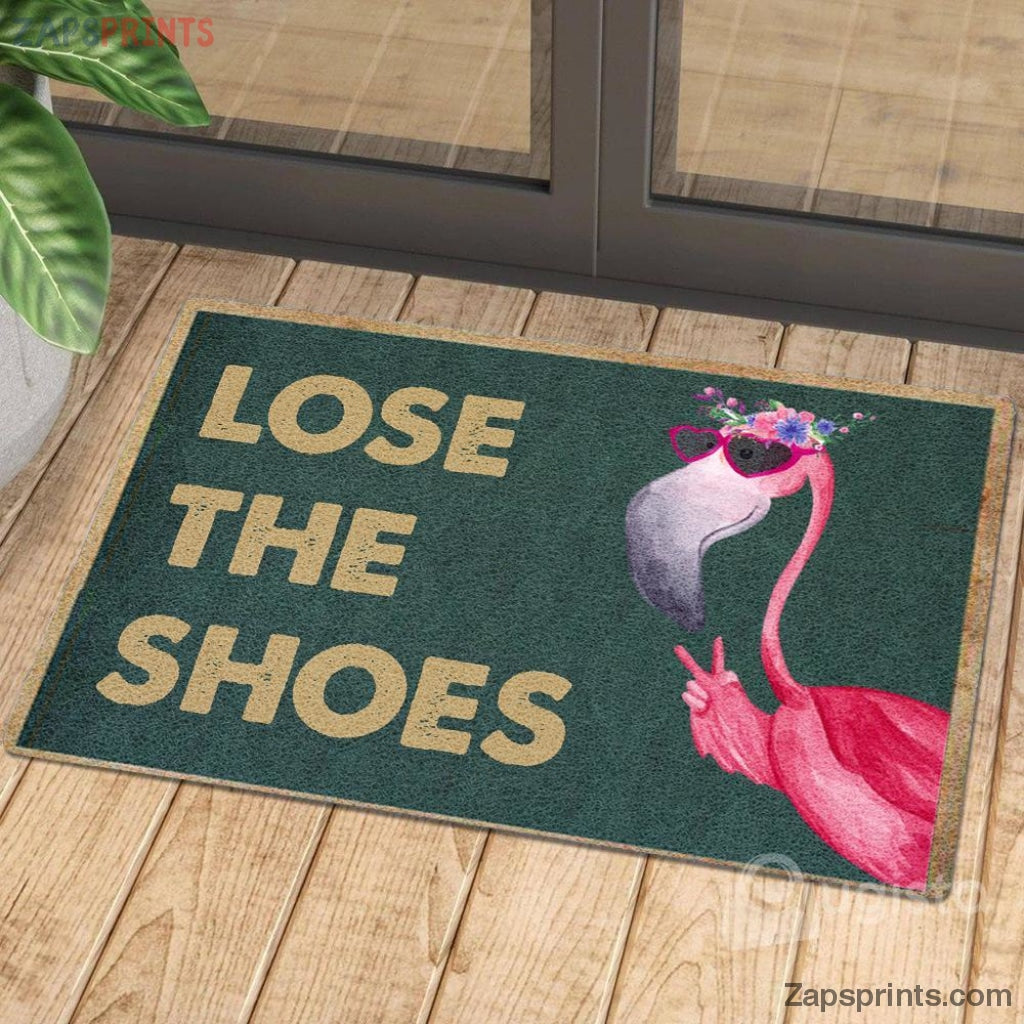 Lose The Shoes Flamingo Doormat – Welcome Mat – House Warming Gift