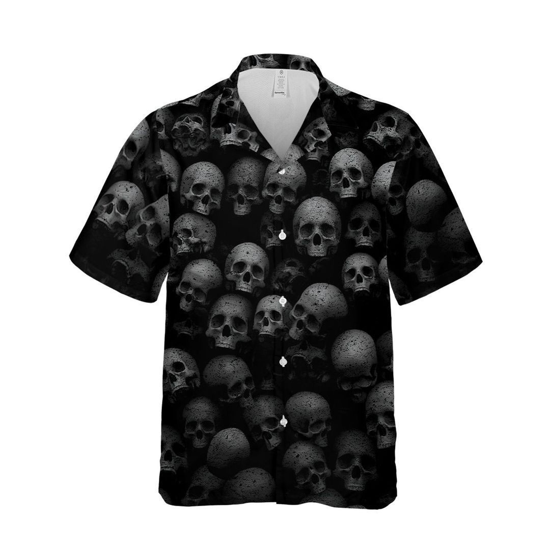 Skull Black Nice Design Hawaii Shirt Ha29449