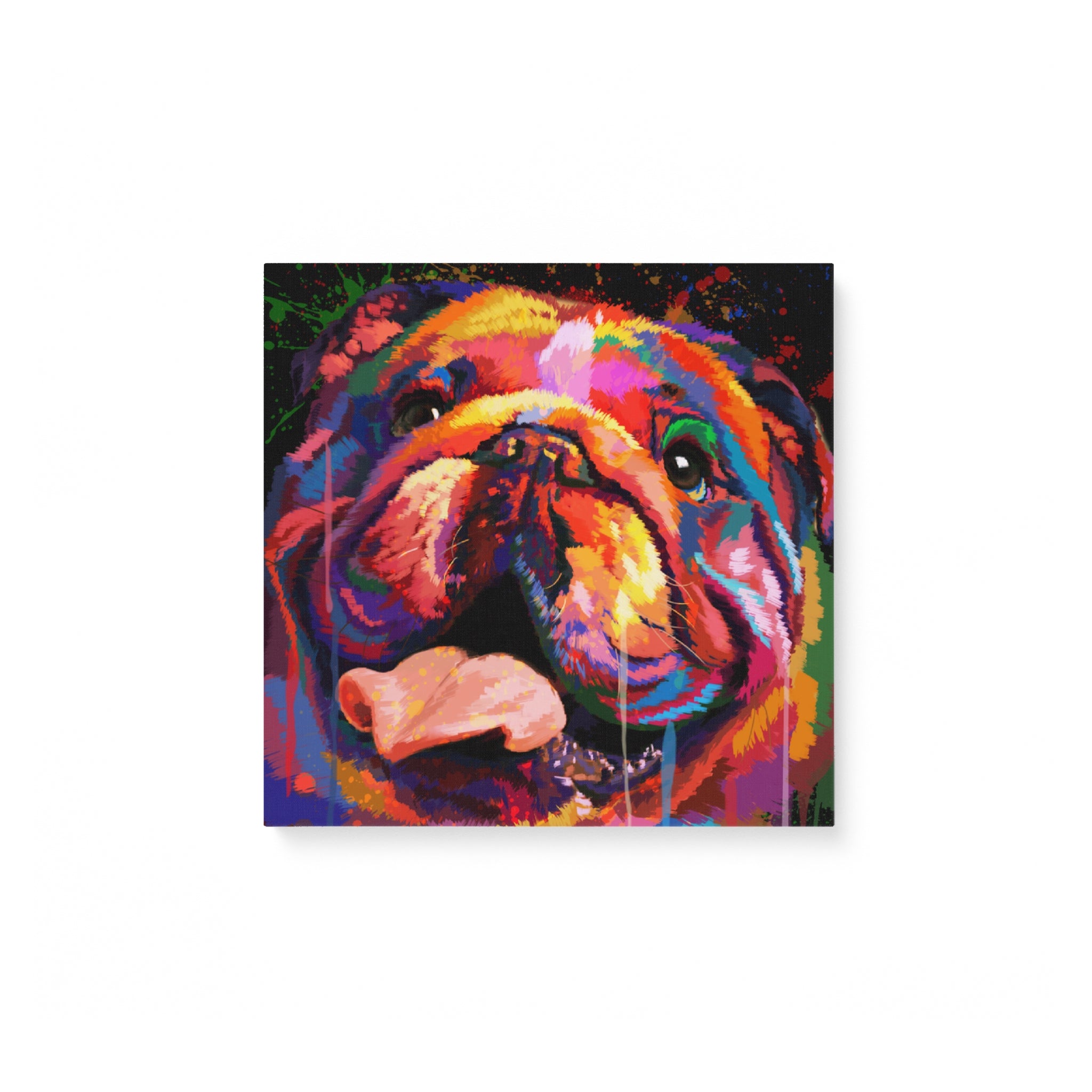 Bulldog 2 Water Color – Matte Canvas