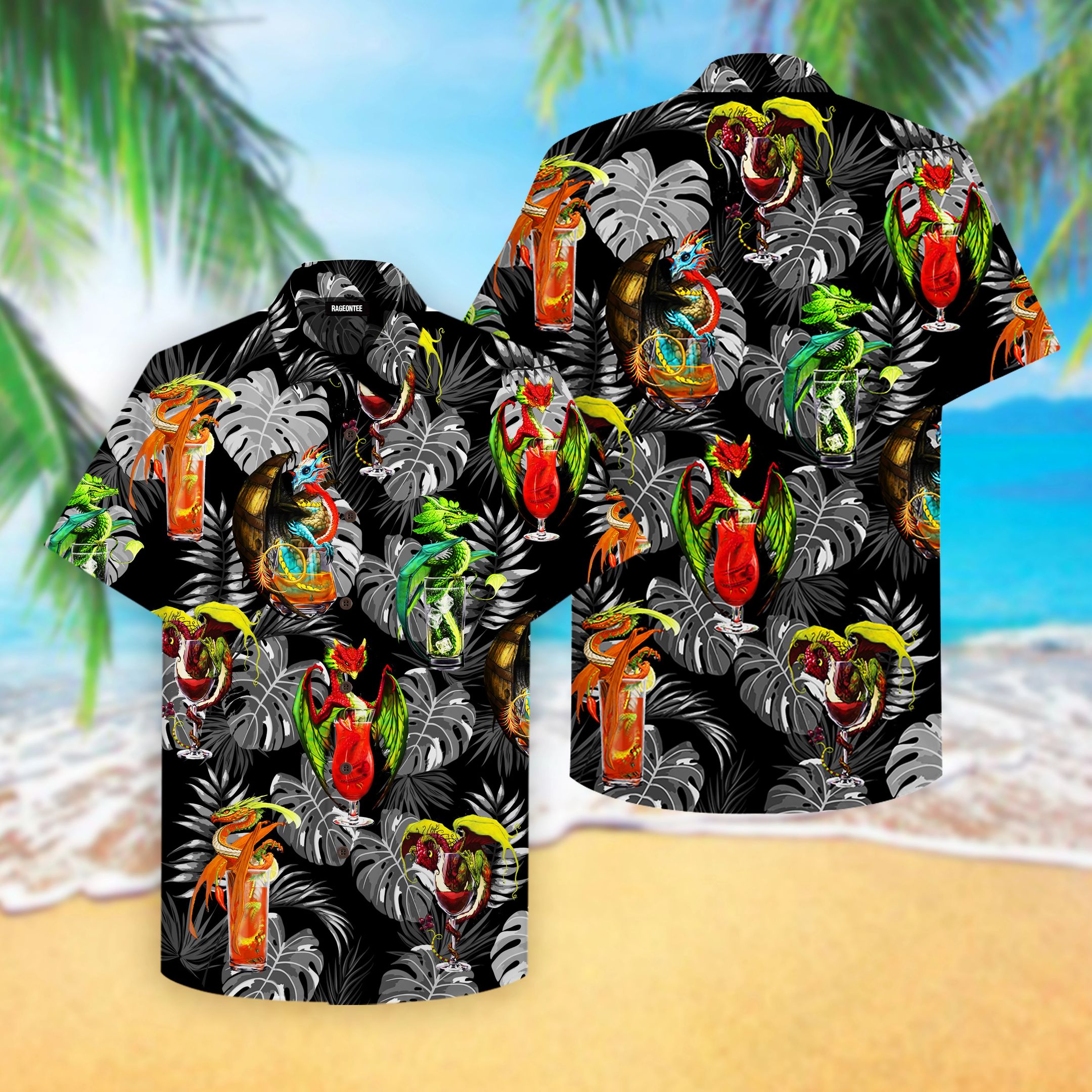 Dragon Cocktail Hawaii Shirt Unisex Adult Ha61600