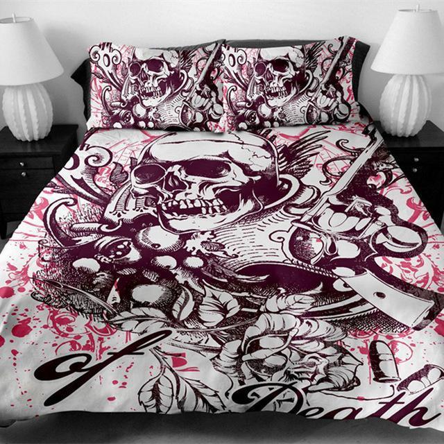 3D Printed Sugar Skull Bedding Set 1