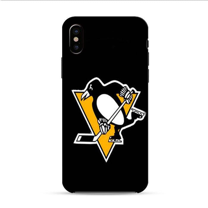 Pittsburgh Penguins Black Logo iPhone XS 3D Case