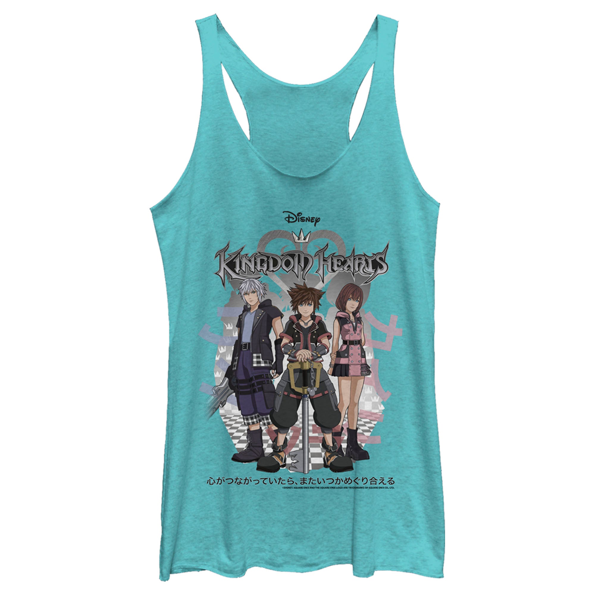 Women’S Kingdom Hearts 3 Hero Group Shot Racerback Tank Top