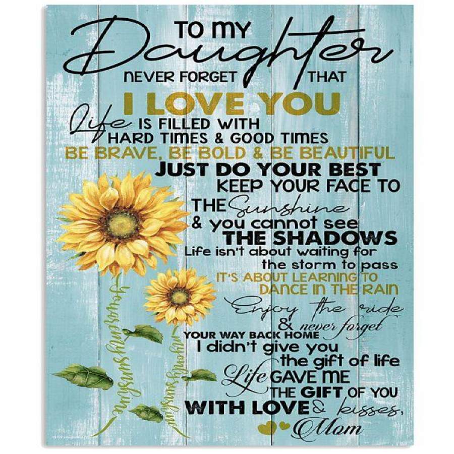 MOM TO DAUGHTER-YOU ARE MY SUNSHINE Vertical Poster