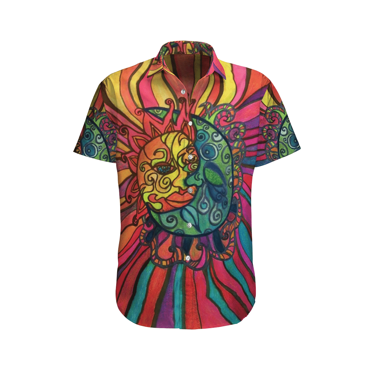 Hippie Colorful Awesome Design Unisex Hawaii Shirt For Men And Women Ha26929